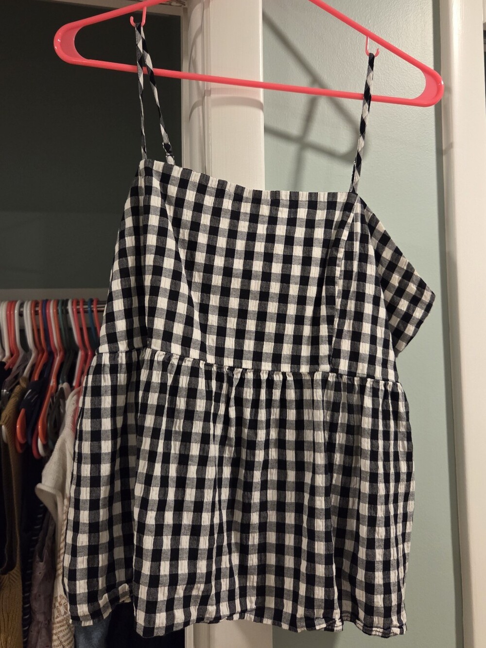 Wild Fable Gingham Babydoll Top
